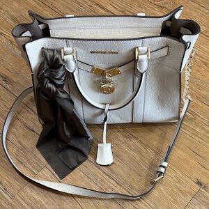 Michael Kors Gray and Black Satchel